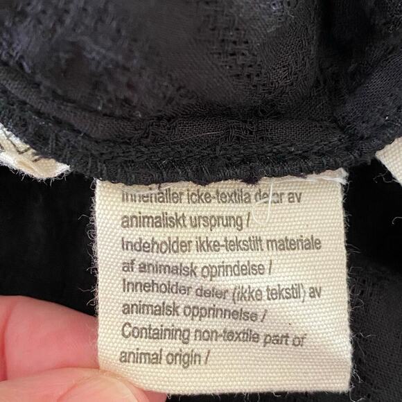 GUDRUN SJODEN Organic Cotton Woven Geometric Pockets Midi Dress in Black - Small - Picture 11 of 13